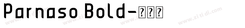 Parnaso Bold字体转换